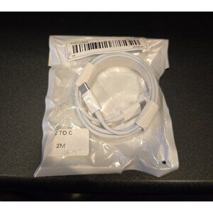 2m 79" Type C Fast Charging Cable Cord USB C to USB C PD Apple Samsung iPhone